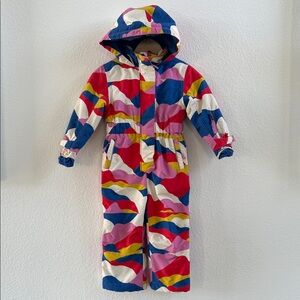 Mini Boden Waterproof Snowsuit 4-5Y - Cosmos Pink Ski Camo